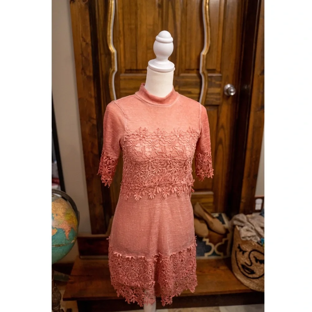 Pink Lace Top - Picture 1 of 4